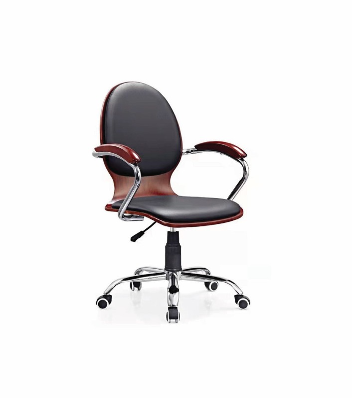 Wooden Swivel Executive Chair (Metal  Leg) -DWSEC004A