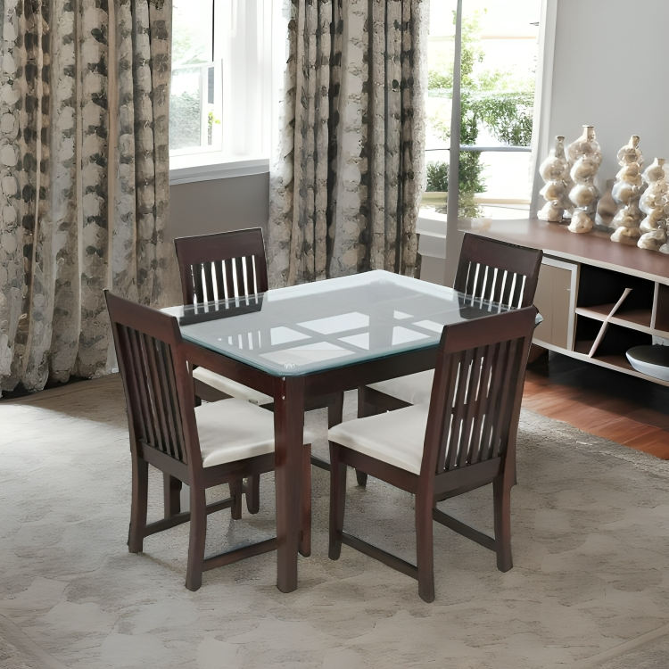 Solid Wooden  Dining Table (4 Seater)-308